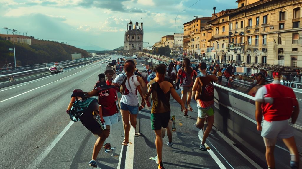 意甲球迷高速路械斗震惊足坛 罗马佛罗伦萨或面临重罚