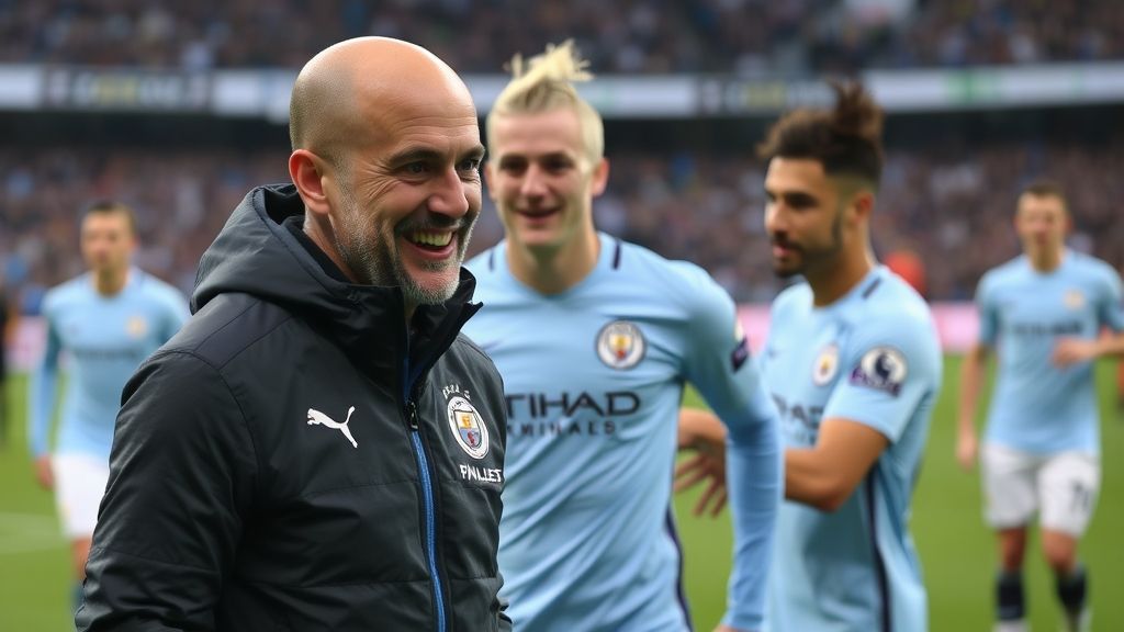 曼城欧冠客场2-0完胜比利亚雷亚尔 瓜帅盛赞双星闪耀