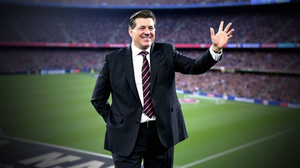 拉波尔塔强势连任巴萨主席！6万球迷见证5-2大胜